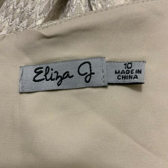 Eliza J Dress Gold-tone Bow Front Occasion Cocktails Formal 10 - Picture 3 of 12